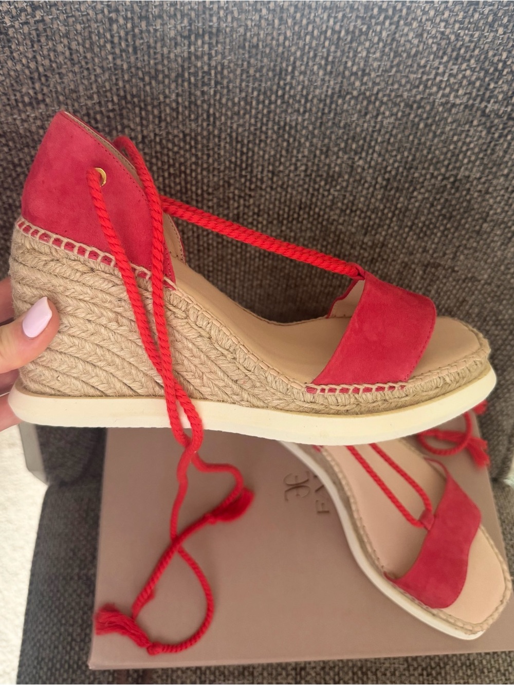 NEW FABI Suede Leather Espadrille, 40